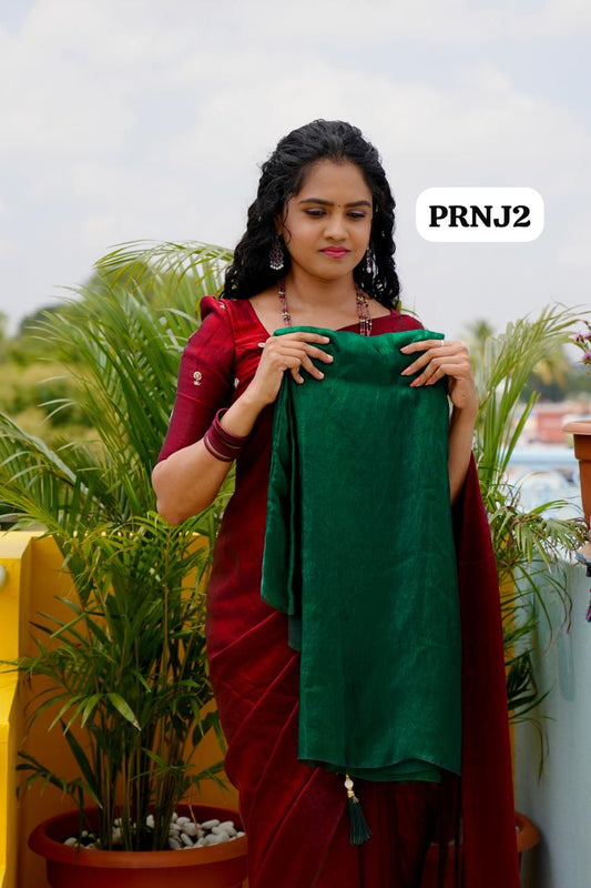 Premium space silk sarees with tassels and chumky work blouse🥳✅
