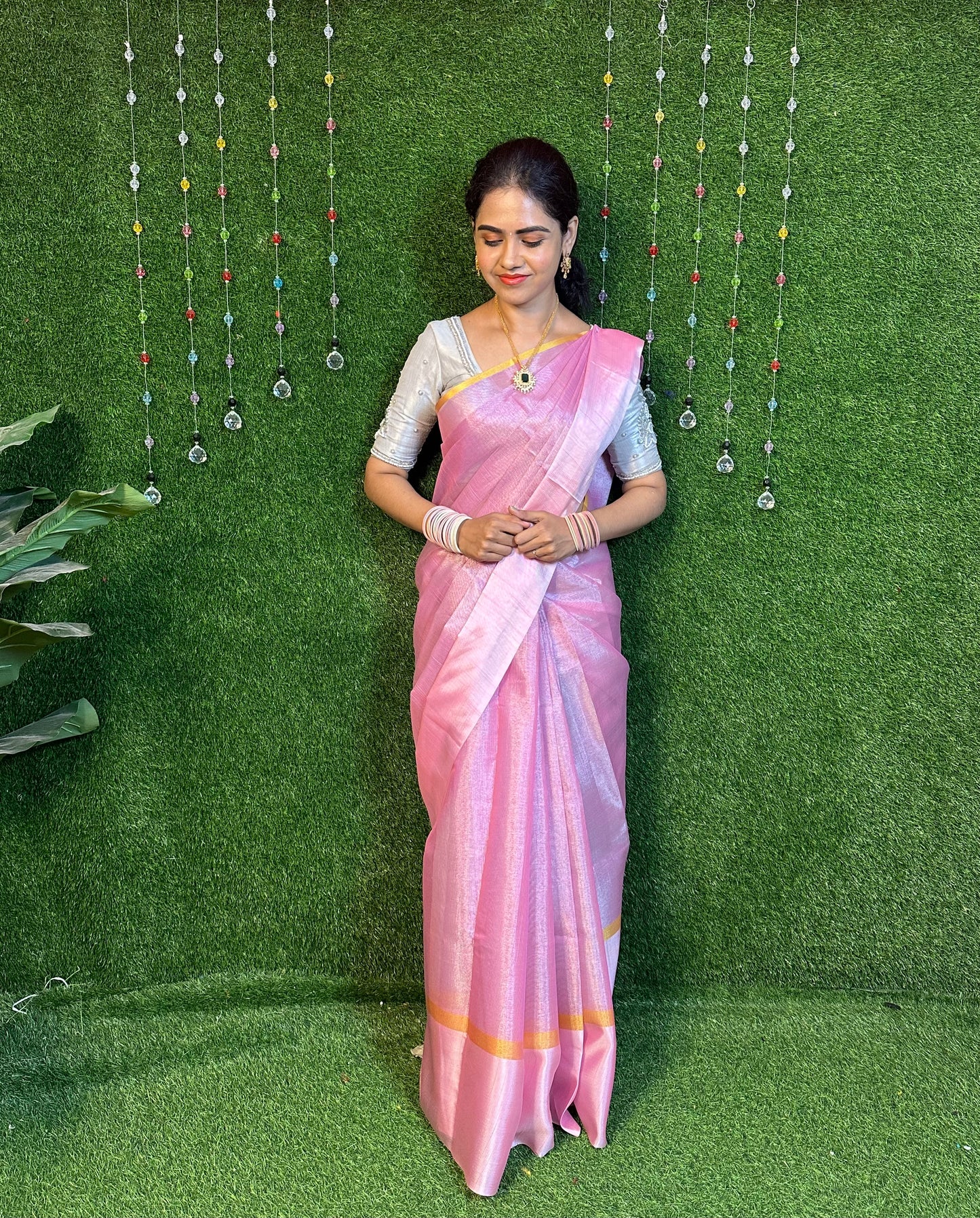 Tissue soft silk saree.yyy