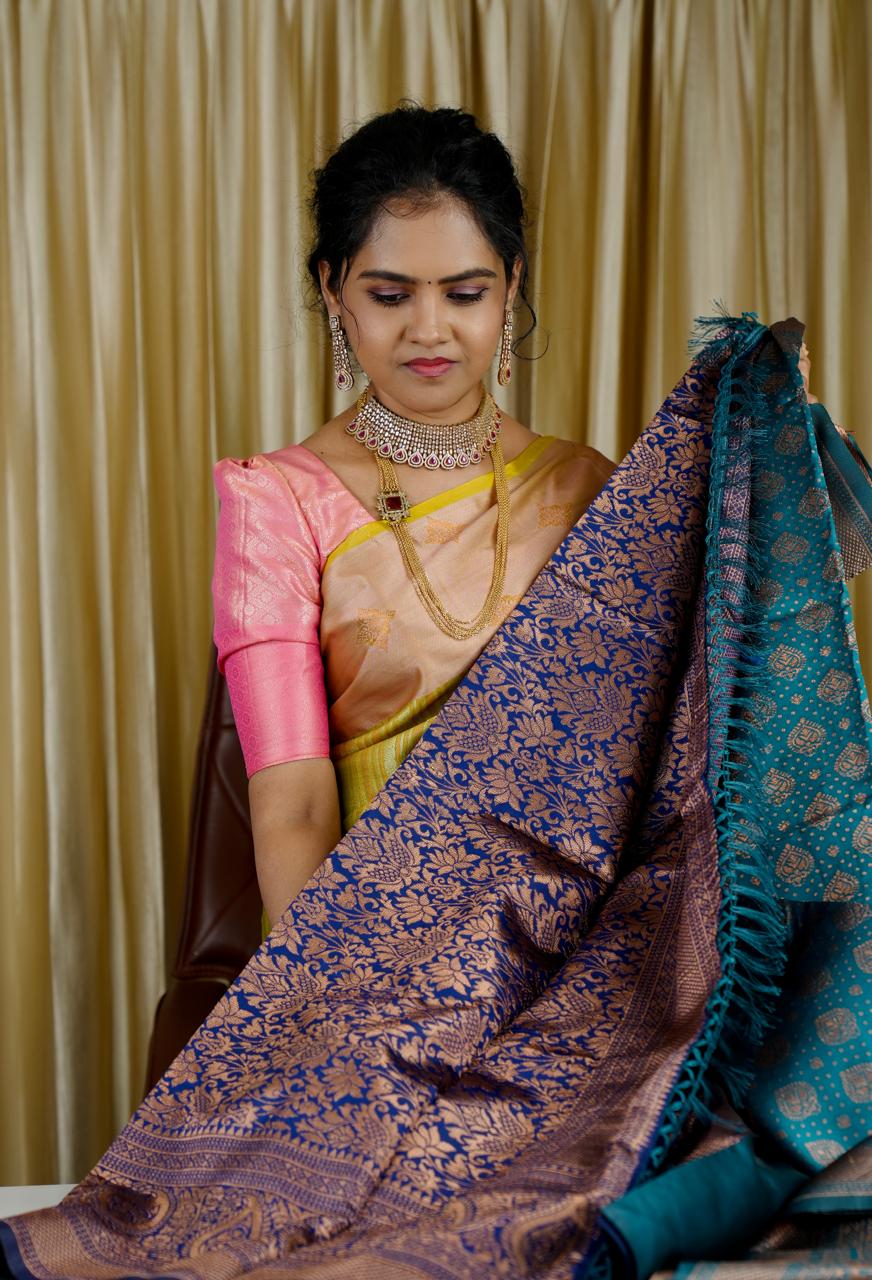 Banarasi inspired semi silk sarees🥰