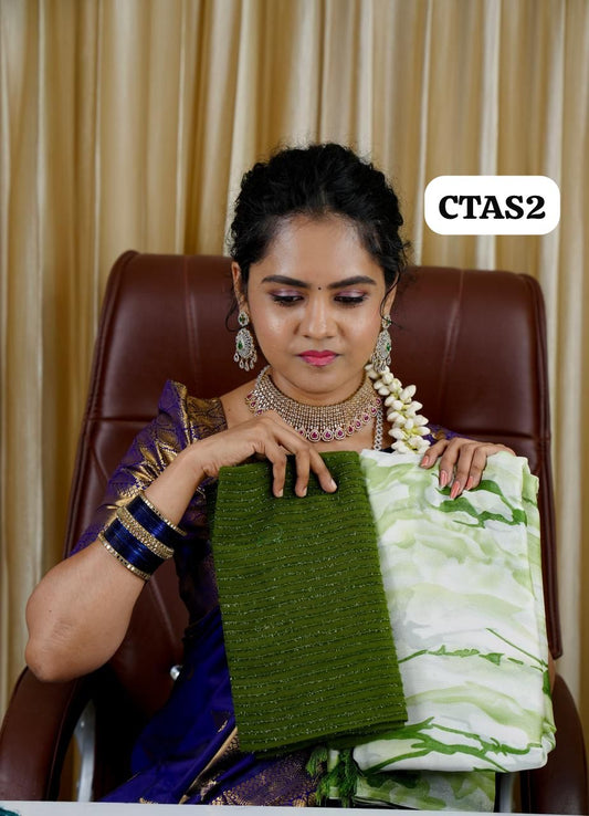 Chiffon sarees with designer blouse🥳