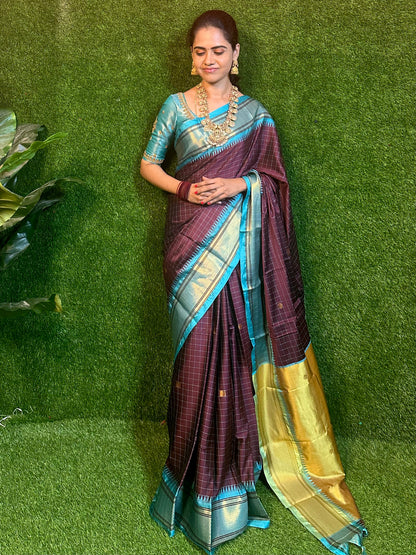 Semi Gadwal silk sarees.YYY