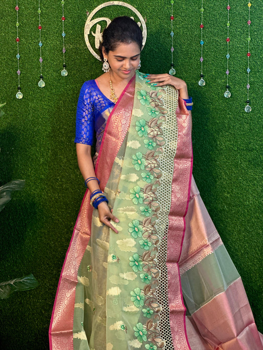 Organza saree YYY