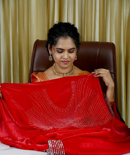 Premium space silk saree🍄 🥳