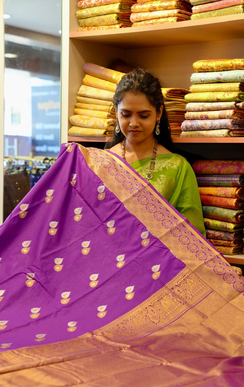Premium Bridal semi silk saree🍏🍄