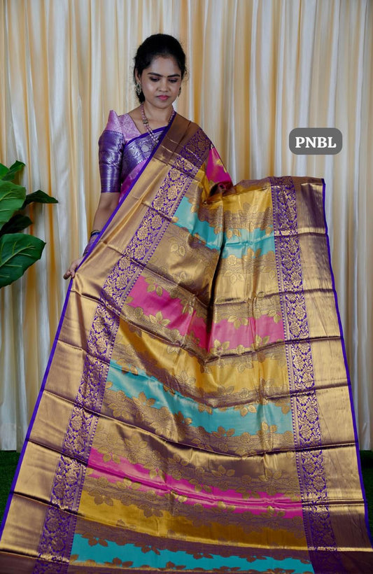 Semi silk sarees🍄🥳