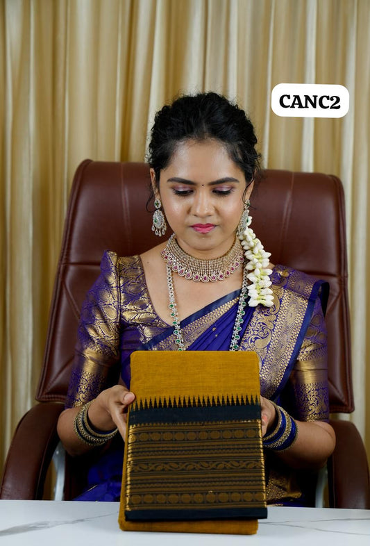 Premium Kanchi cotton saree🥰😎💎