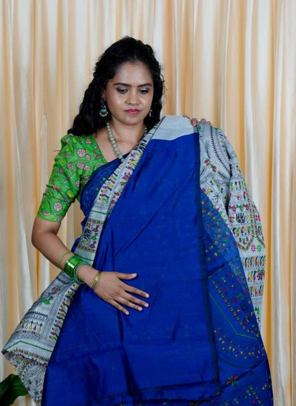 Cotton sarees with contrast plain blouse🥰🥳✅