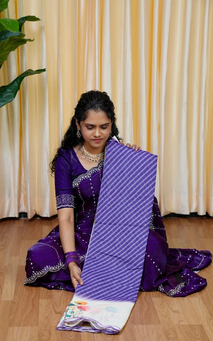 Jute linen saree 🥳