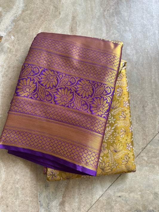 Kanchipuram inspired semi silk 📷
