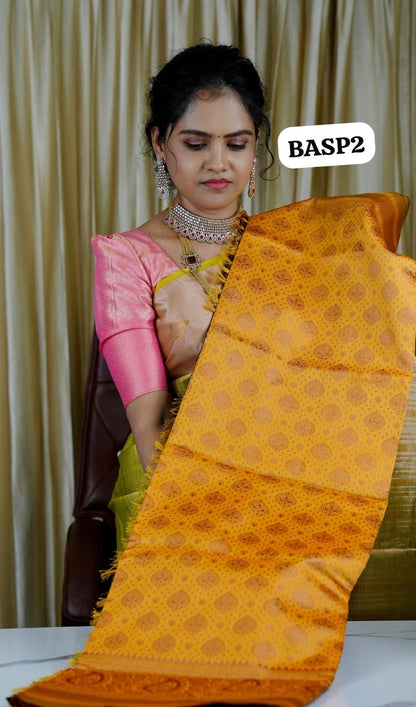Banarasi inspired semi silk sarees🍄✅