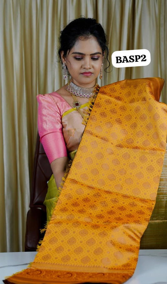 Banarasi inspired semi silk sarees🍄✅