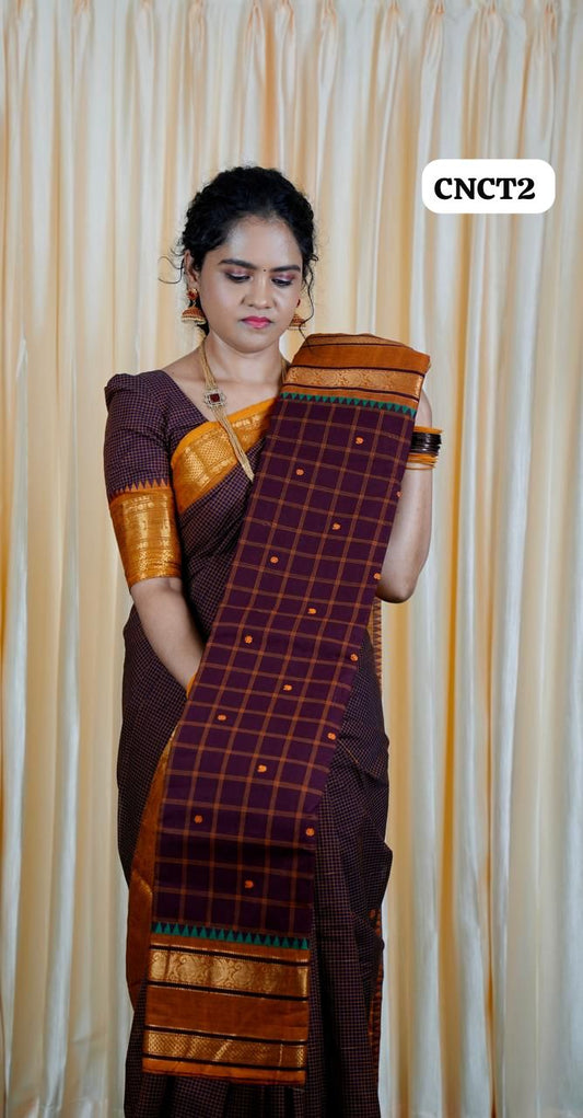 Premium kanchi korvai Chettinad cotton sarees with buttas🥰
