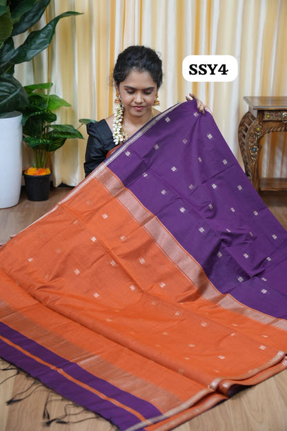 Maheswari silk cotton saree 🥳
