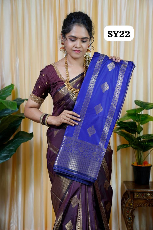 Semi soft silk saree 🥳