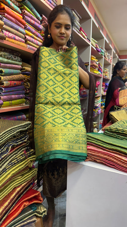 Katan soft silk 🍏🍄dark green