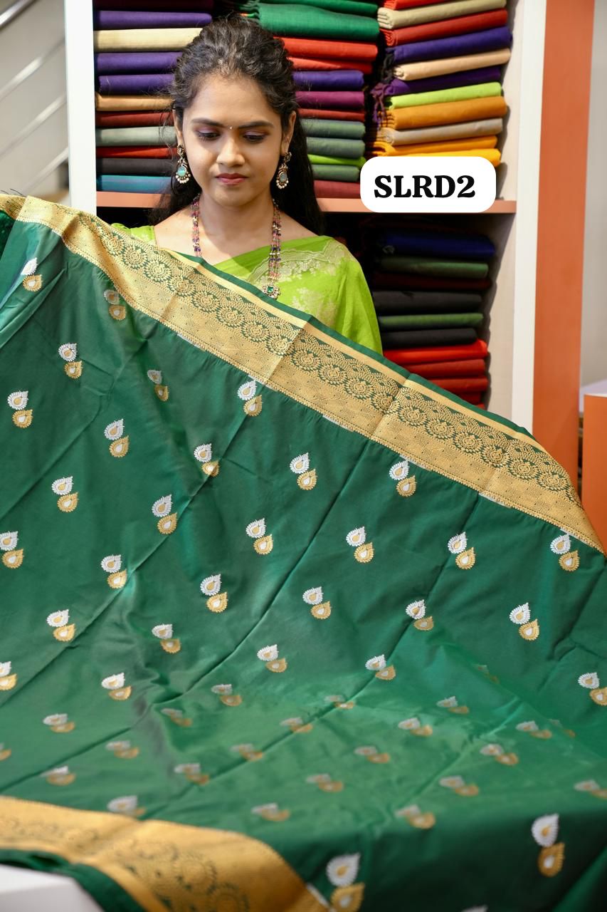 Premium  Bridal semi silk saree🍏🍄