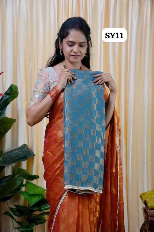 Space silk with checks 🥰😎