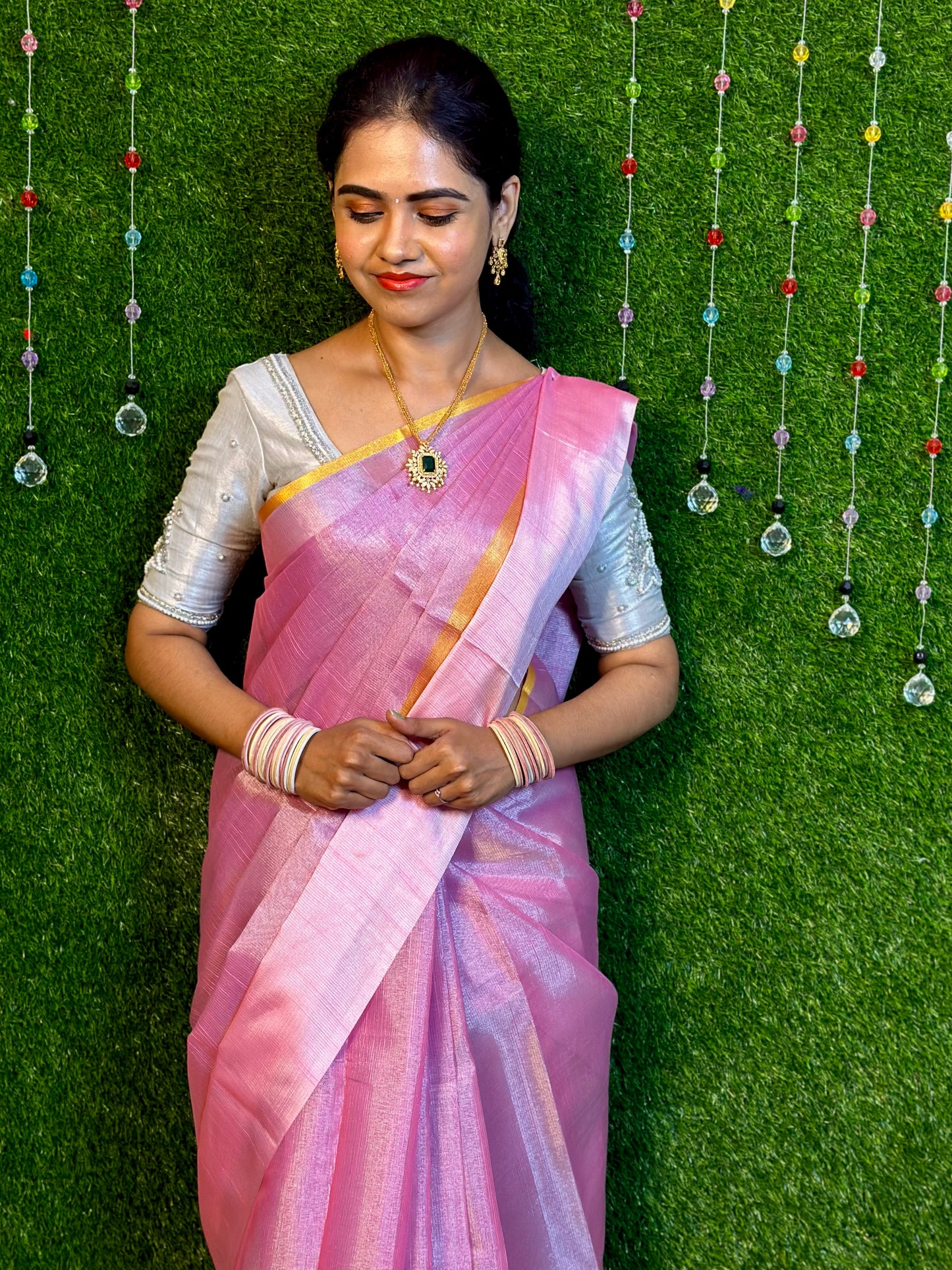 Tissue soft silk saree.yyy