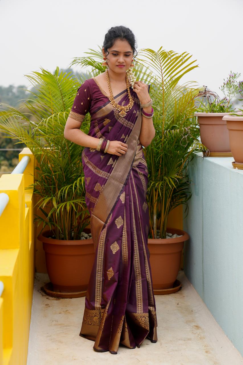 Semi soft silk saree 🥳