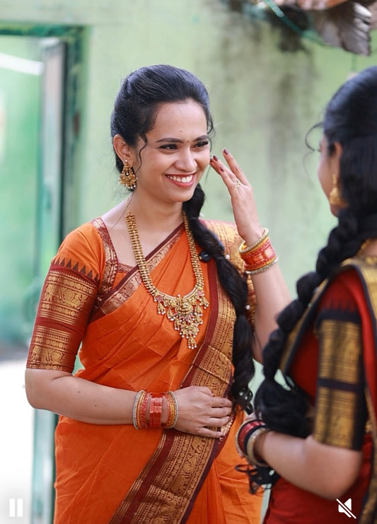 Kanchi cotton saree 🥳