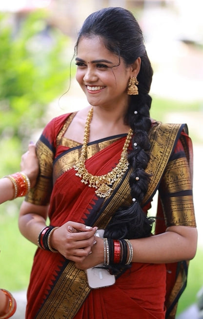 Kanchi Cotton Saree 🥳