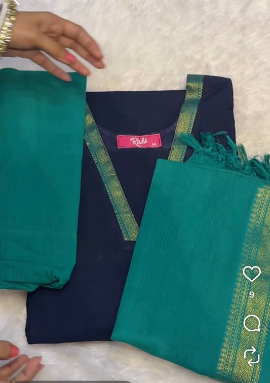 UnStitched cotton dress material😍😎