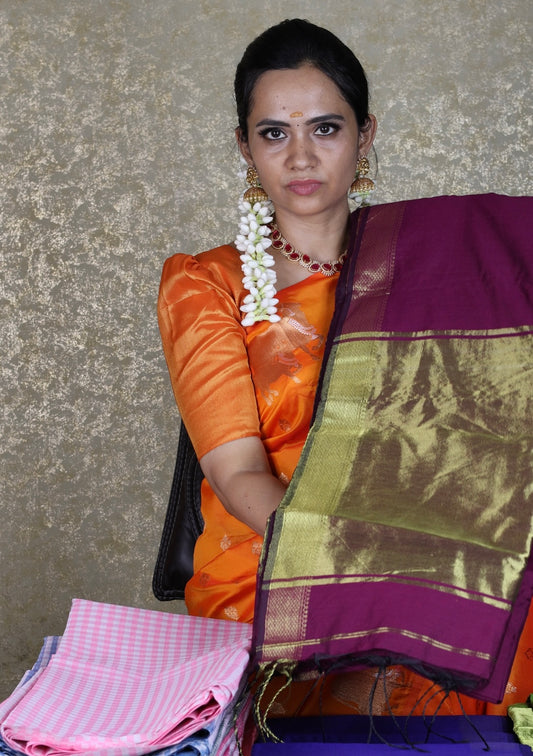 Nayanthara inspired khadhi cotton saree 🥳