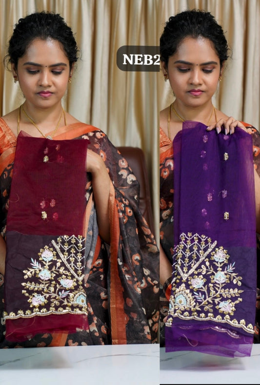 Net Embroidery blouse🥳Buy 1 Get 1