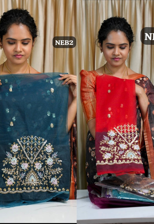 Net Embroidery blouse🥳Buy 1 Get 1