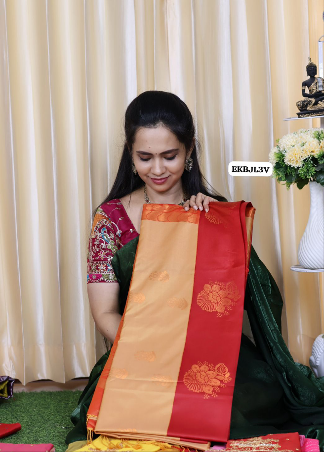 Semi soft silk saree🍄✅