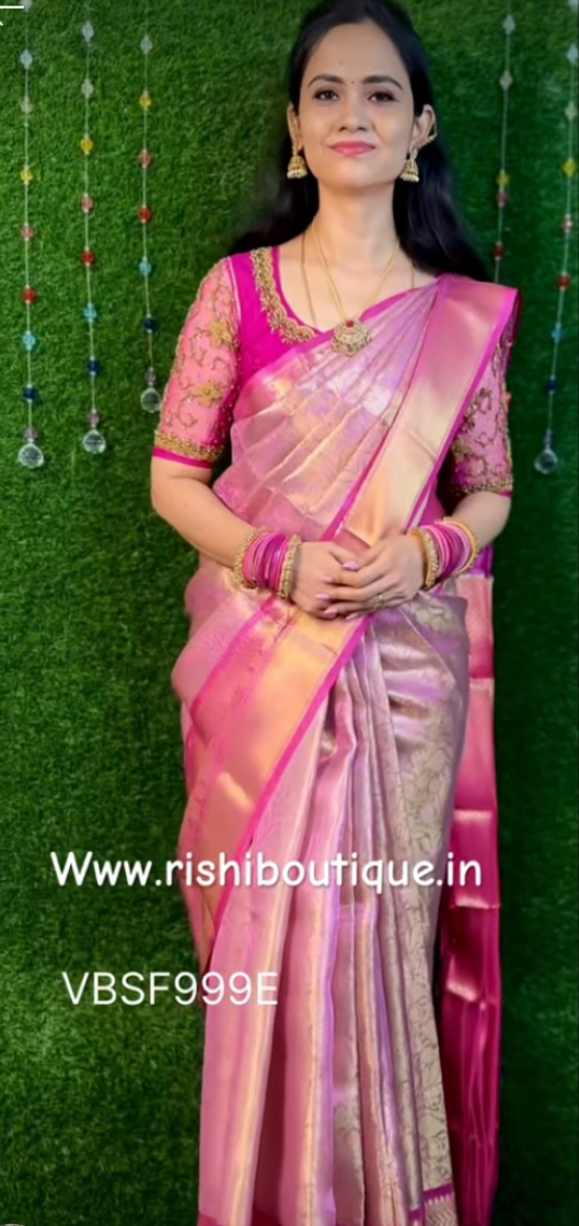 Katan semi silk saree.