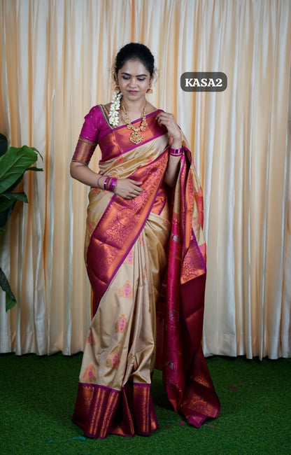 kanchi semi silk saree🥳