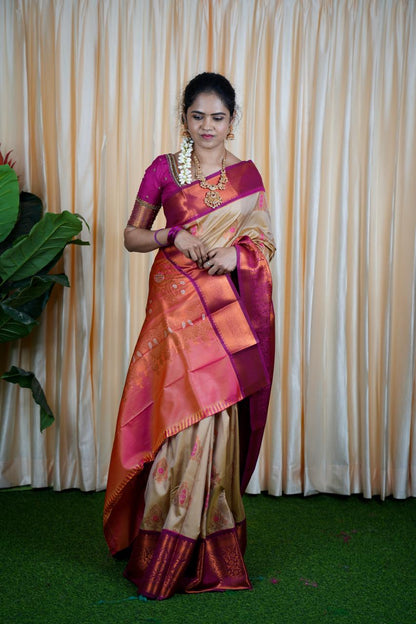 kanchi semi silk saree🥳