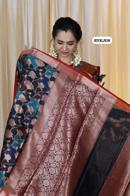 Soft Katan .semi soft silk saree 🥳