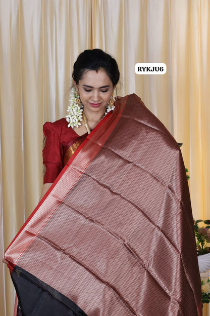 Soft Katan .semi soft silk saree 🥳