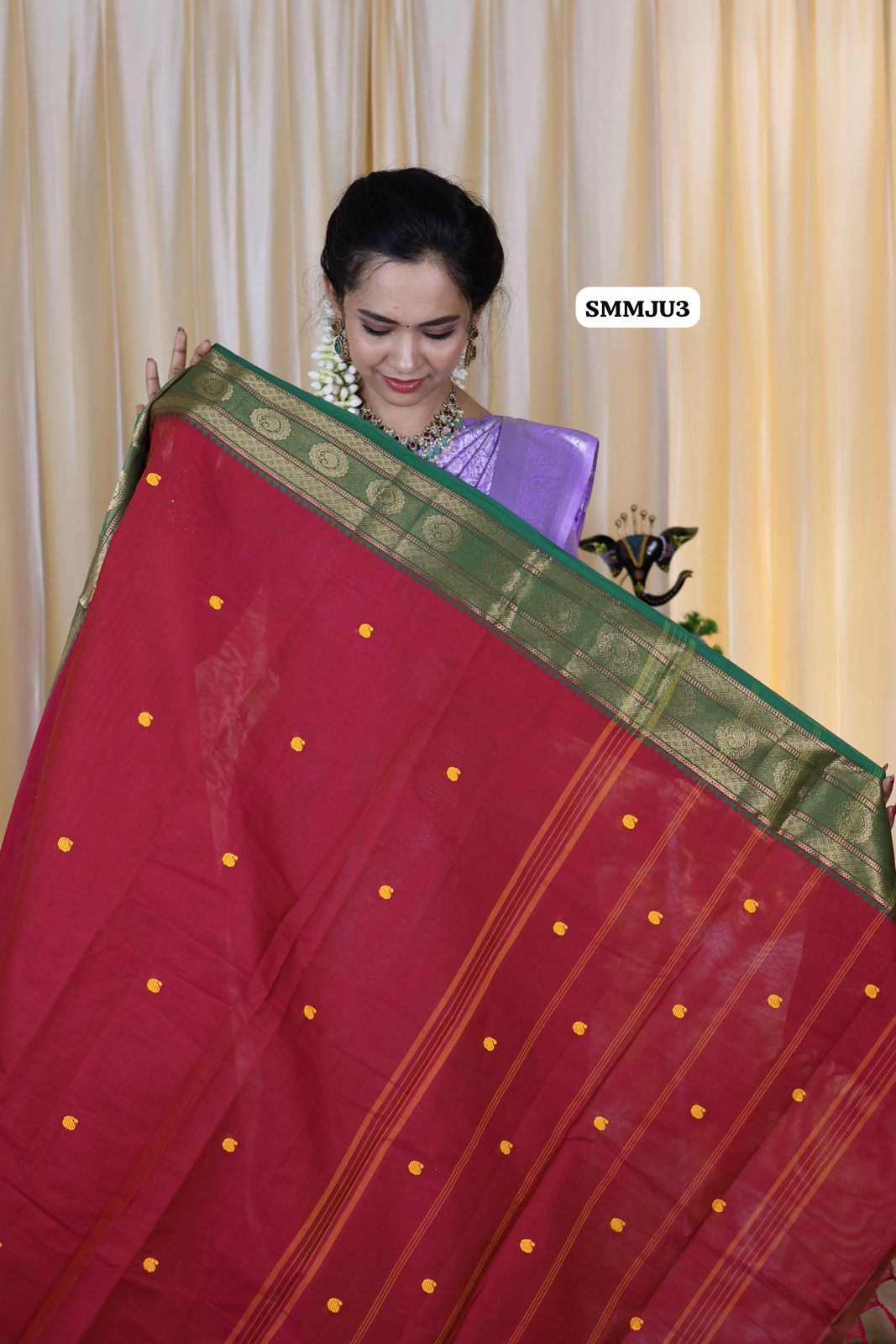 Aadi offer🌹Chettinadu Kanchi cotton saree with Buttas😍