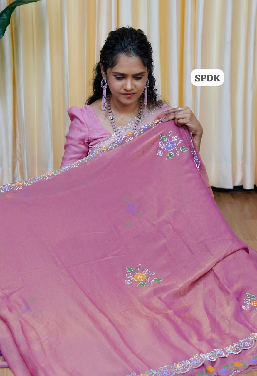 Crushed Space silk Saree🥰😎🥳