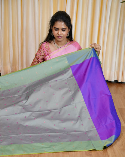 Kanchi semi silk sarees🥰😎📚
