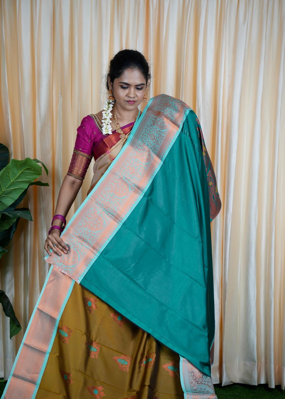 kanchi semi silk saree🥳