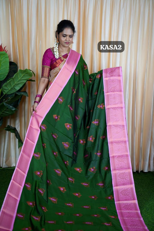kanchi semi silk saree🥳
