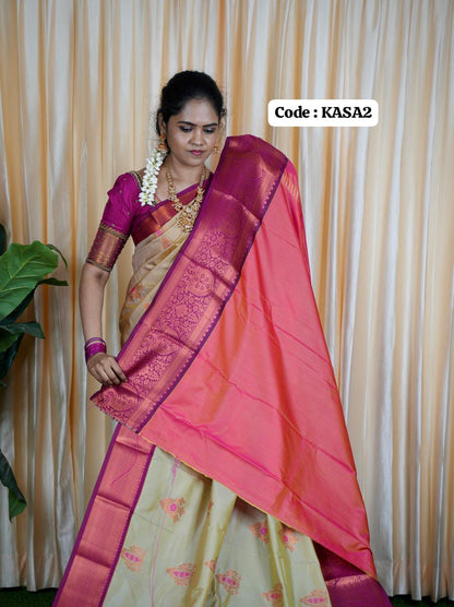 Kanchi semi silk saree🥳