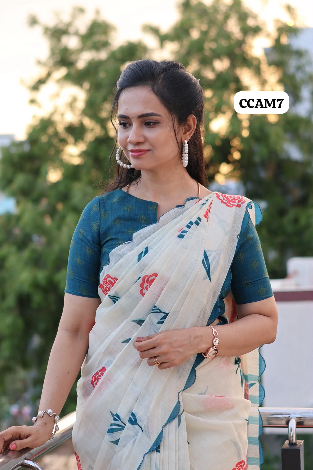 Linen cotton saree🥳