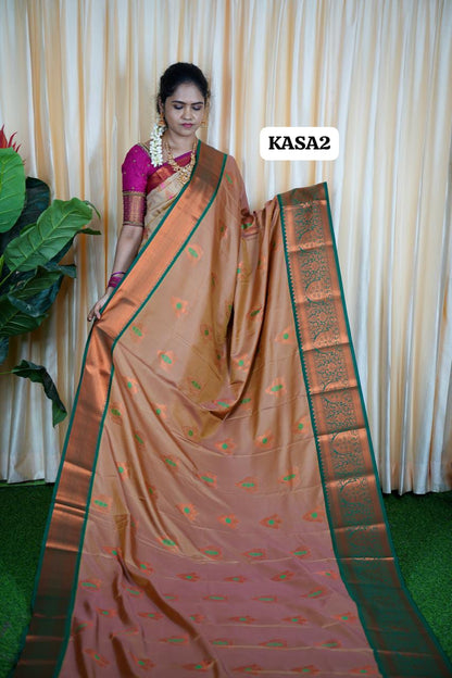 Kanchi semi silk saree🥰🥳