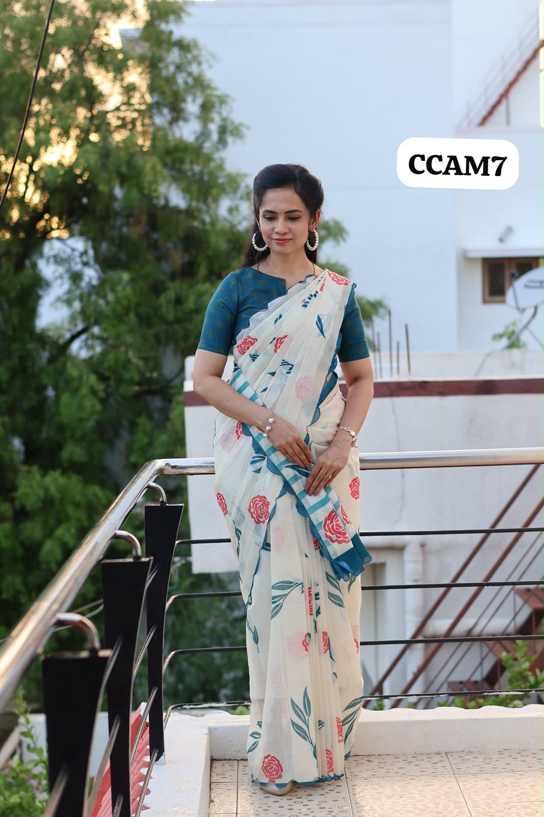Linen cotton saree🥳