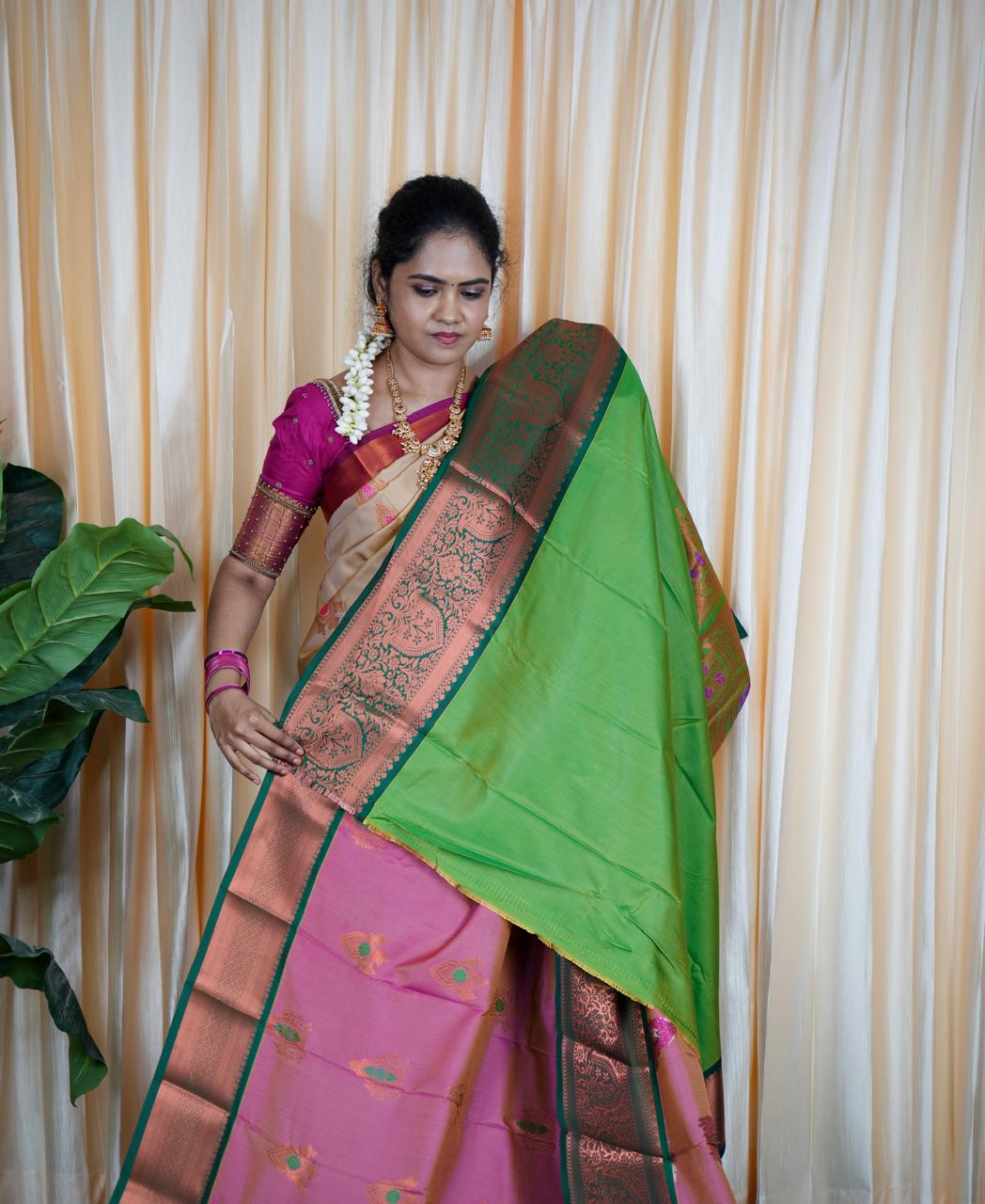 Kanchi semi silk saree🥳