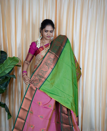 Kanchi semi silk saree🥳