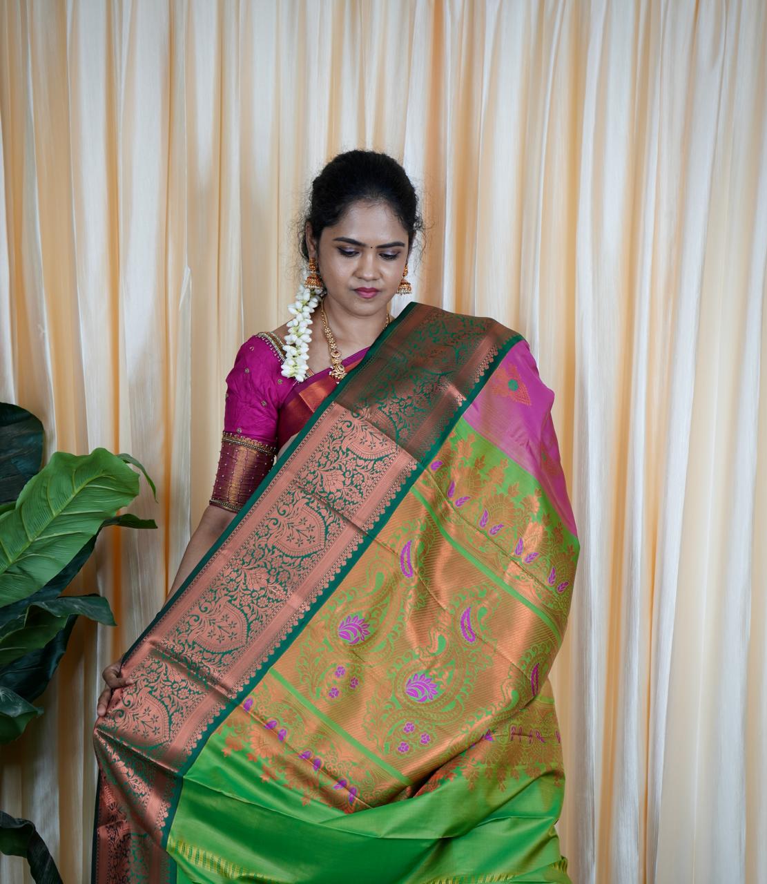 Kanchi semi silk saree🥳