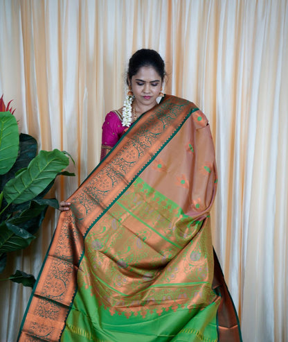 Kanchi semi silk saree🥰🥳