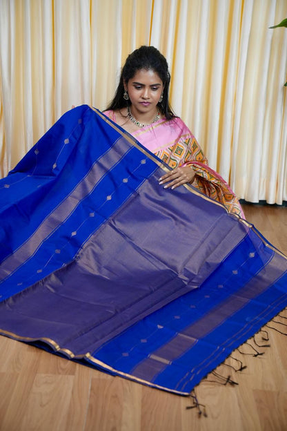 Maheswari silk cotton saree🥳🌈