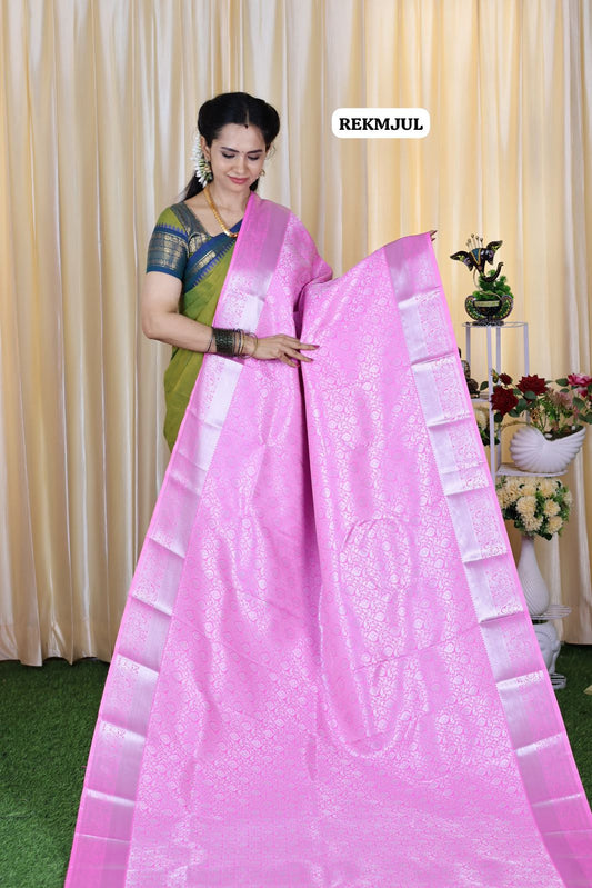 Bridal.Semi soft silk saree 🥳
